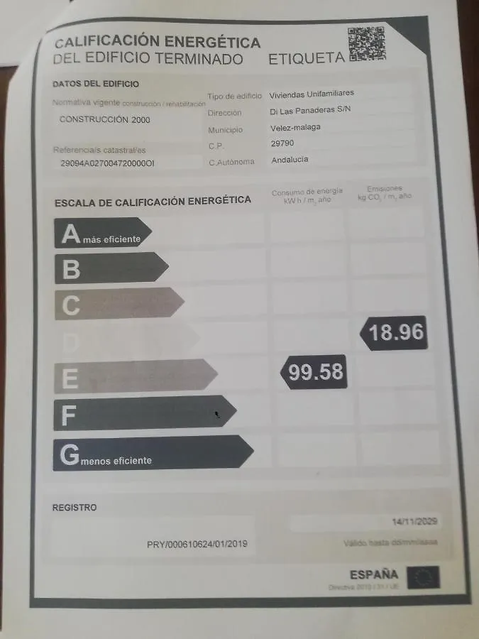Dom wakacyjny Casa Paraiso Benajarafe Hiszpania